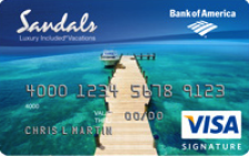 Sandals Visa Signature® Credit Card